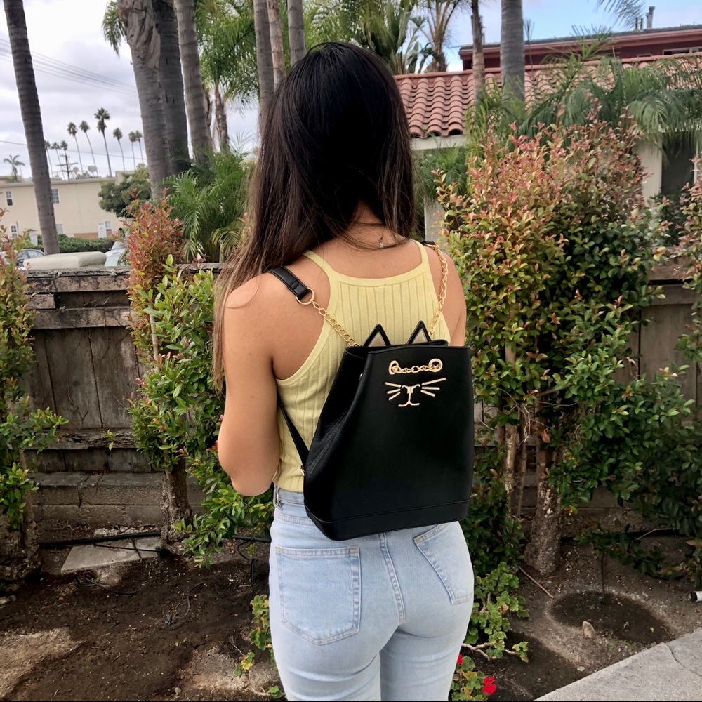 NWT Black Cat Backpack
